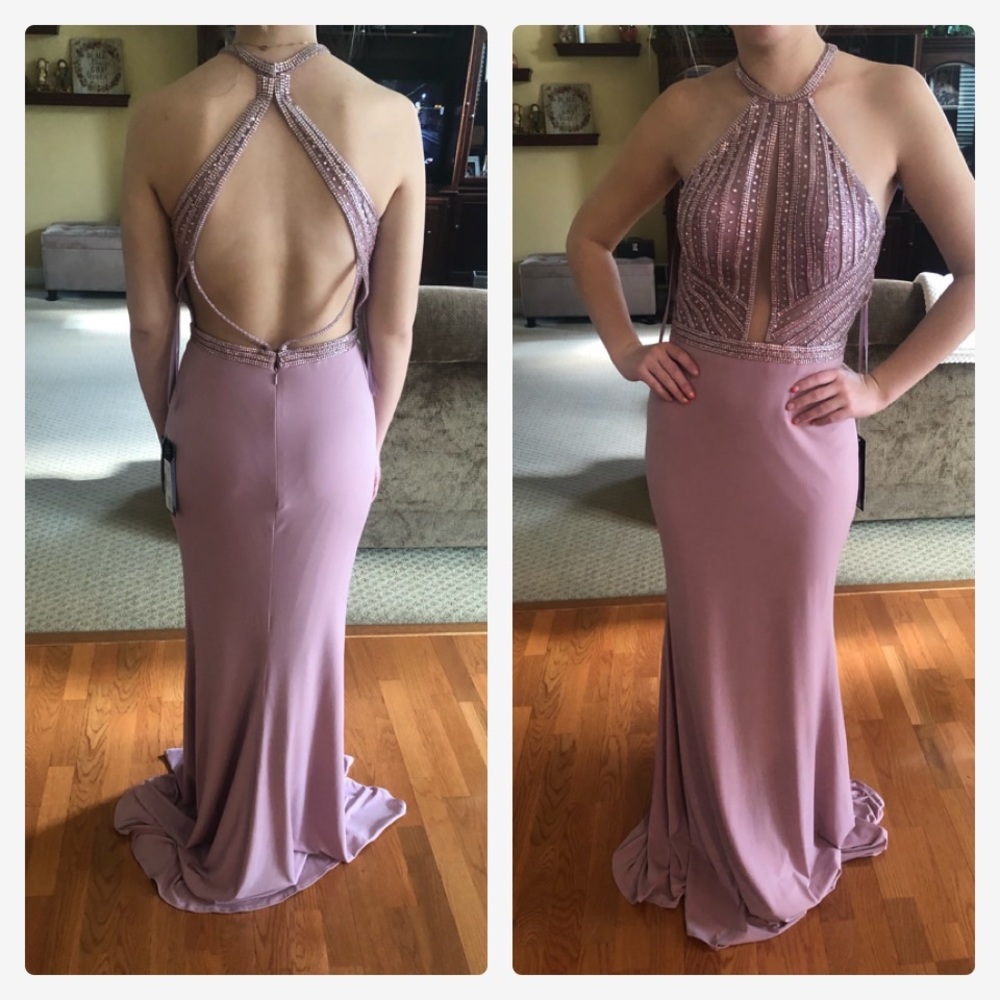 Blush pink formal gown size 2 NWT